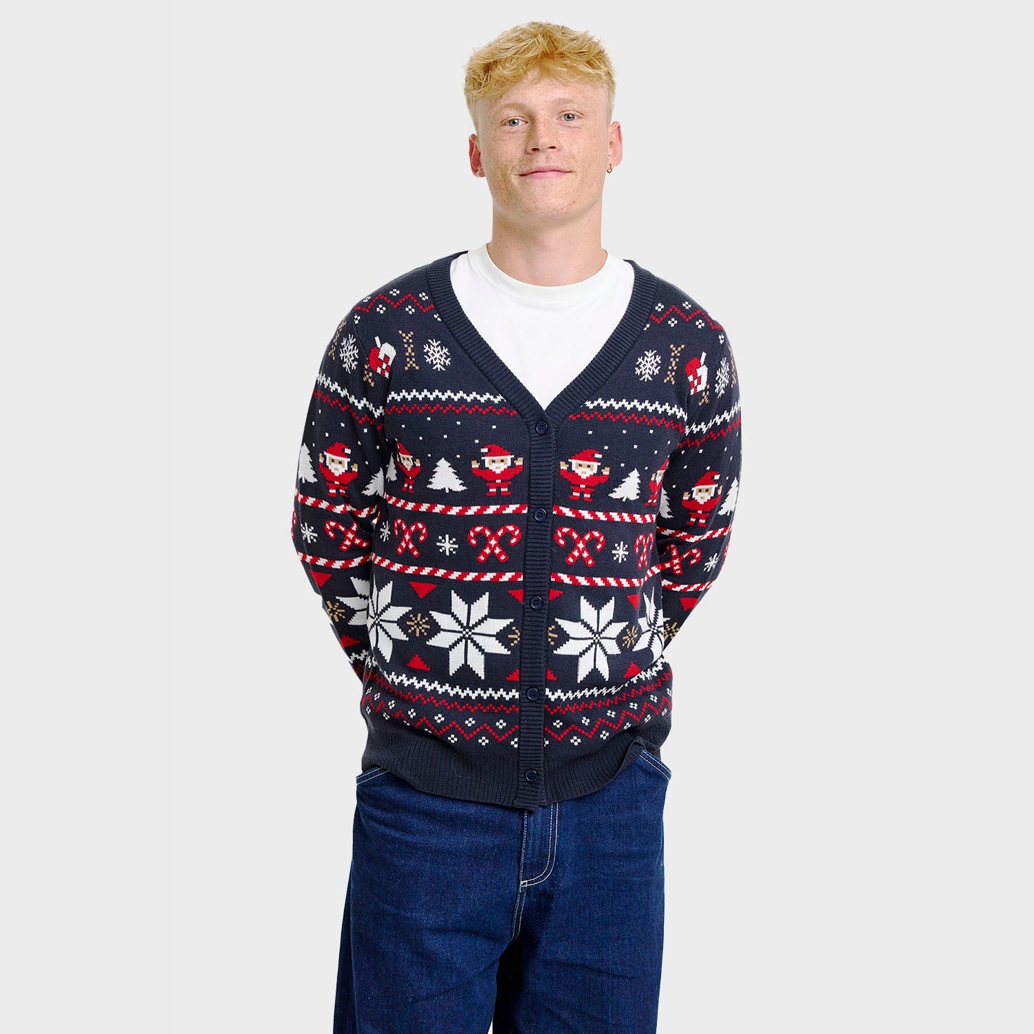 Santa’s cardigan natalizio – Uomo